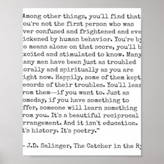 Catcher i rågofferten poster