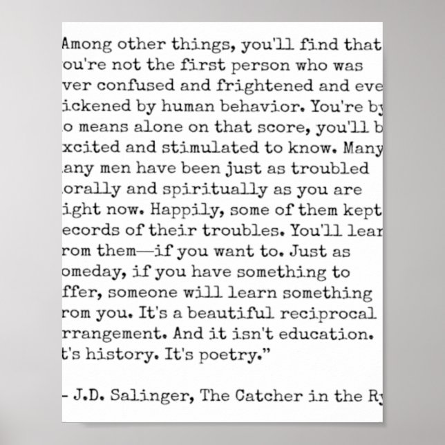 Catcher i rågofferten poster (Framsidan)