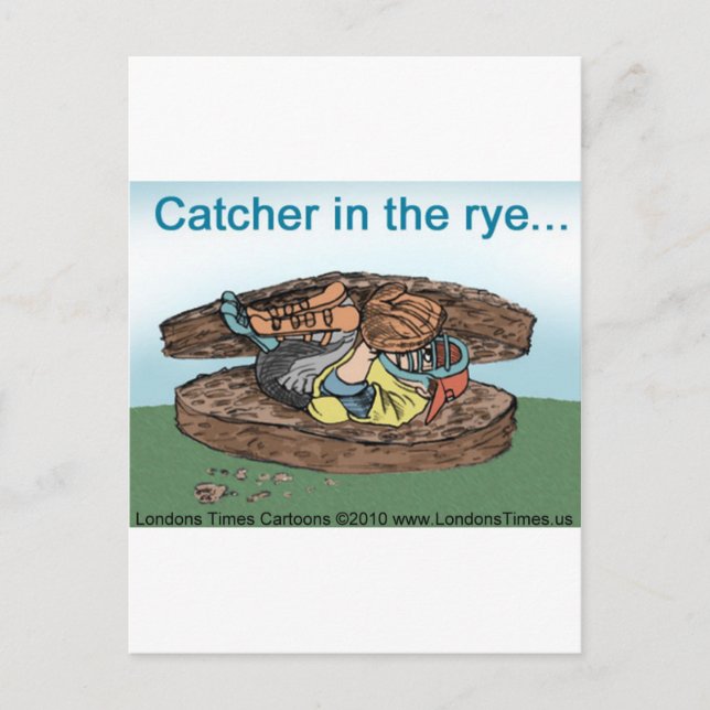 Catcher i Ryggbred Funny Tees Muggar Kort & Gåvor (Framsida)