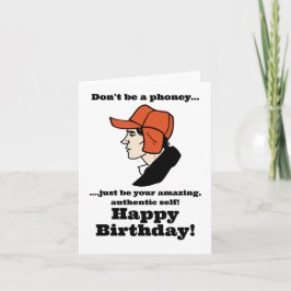 Catcher in the Rye Holden Caulfield Birthday  Kort