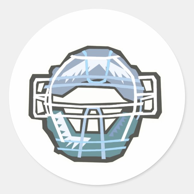 Catcher mask runt klistermärke (Framsida)