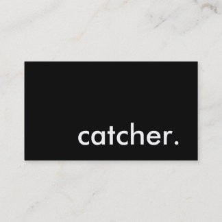 catcher. visitkort