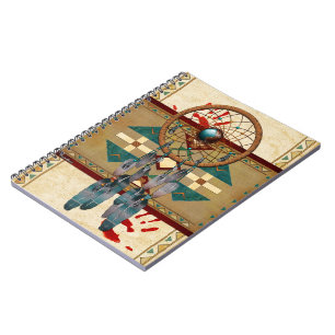Catching Spirit Native American Anteckningsbok Med Spiral