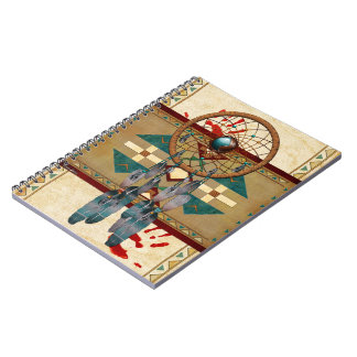 Catching Spirit Native American Anteckningsbok Med Spiral