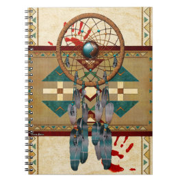 Catching Spirit Native American Anteckningsbok Med Spiral