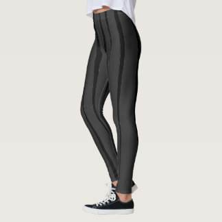 Catchy Black Fluent Flames Mörk Grått Leggings