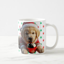 Catchy Santa's Golden Retriever-jul Kaffemugg