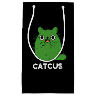 Catcus Funny Cat Cactus Pun Mörk BG