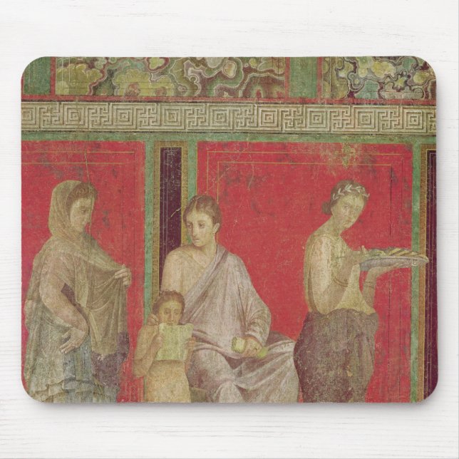 Catechismen med en ung flickaläsning musmatta (Framsidan)