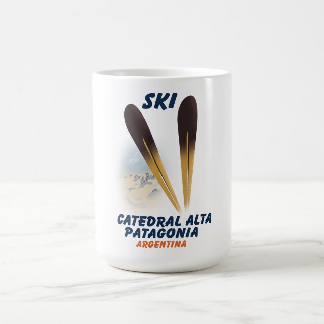 Catedral Alta Patagonia, Argentina skidposter Kaffemugg (Center)