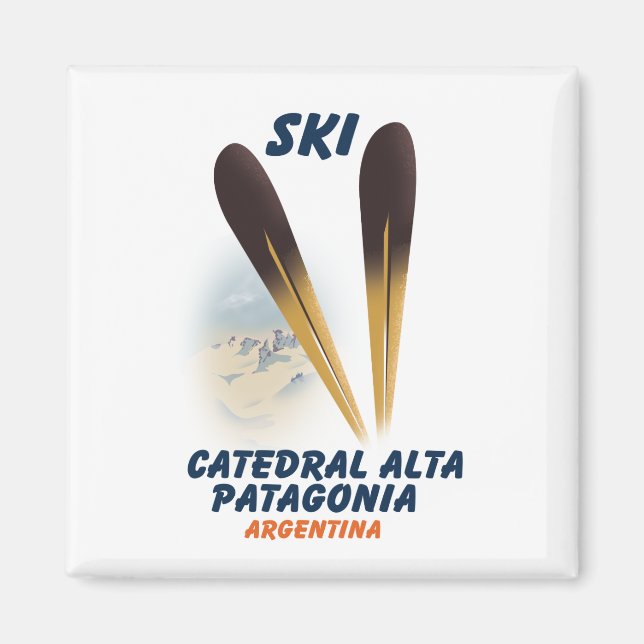 Catedral Alta Patagonia, Argentina skidposter Magnet (Framsidan)