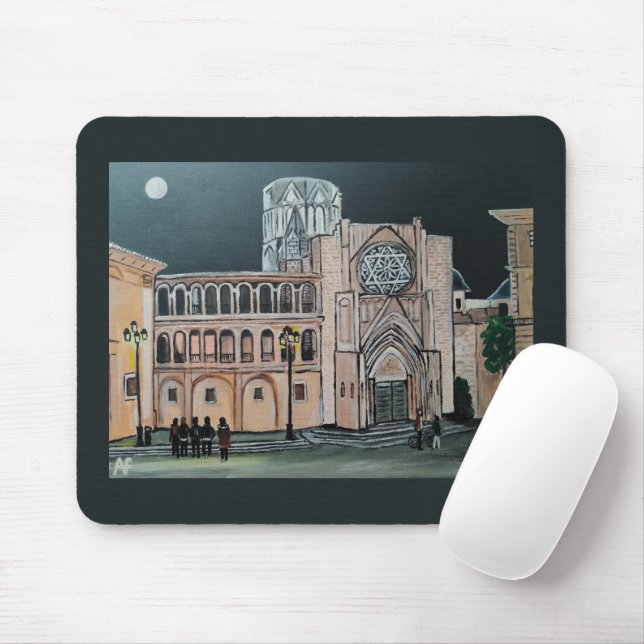 Catedral de Santa María Målning av Alfred Fox Musmatta (Med mus)