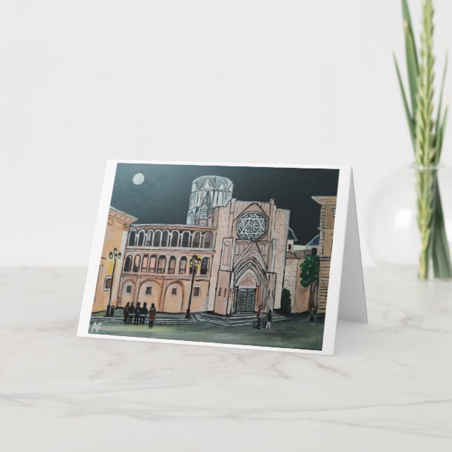 Catedral de Santa María Painting av Alfred Fox Kort (Framsida)