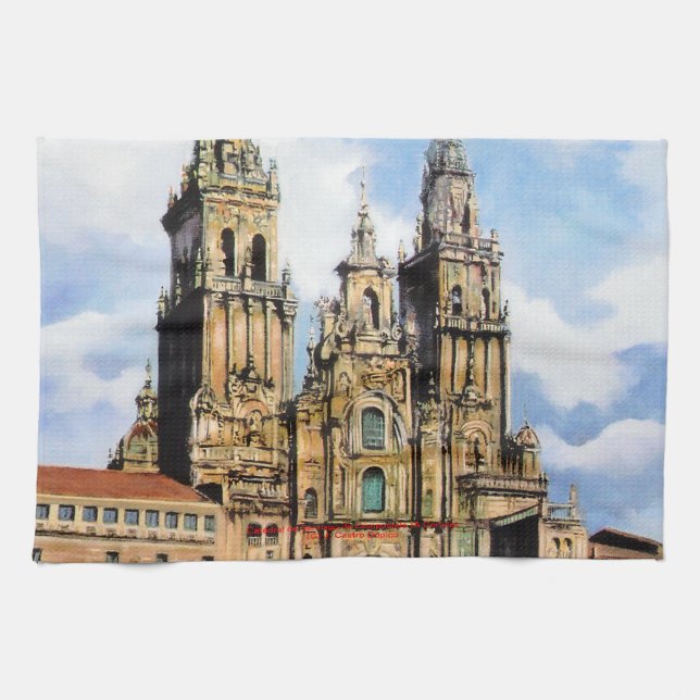 Catedral de Santiago de Compostela (A Coruña) Kökshandduk (Horisontell)