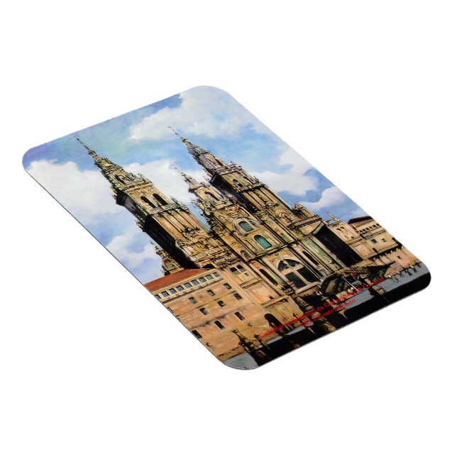 Catedral de Santiago de Compostela (A Coruña) Magnet (Högersidan)