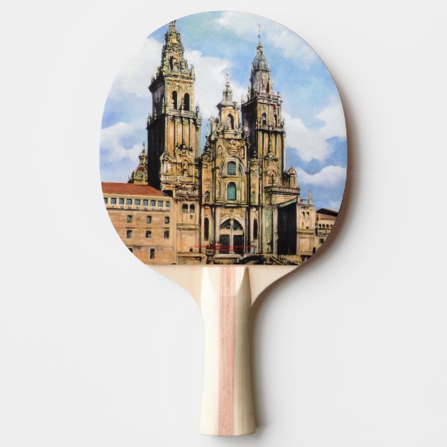 Catedral de Santiago de Compostela (A Coruña) Pingisracket (Framsidan)