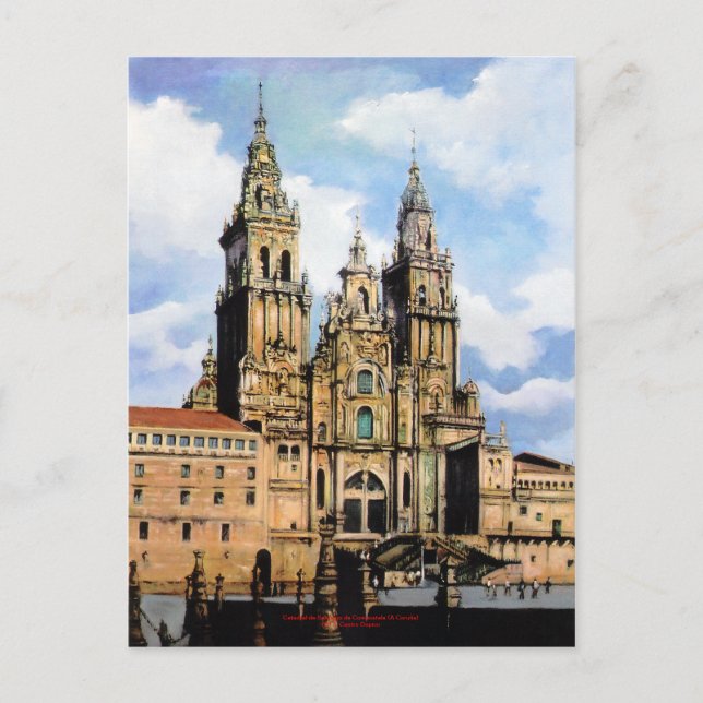 Catedral de Santiago de Compostela (A Coruña) Vykort (Framsida)
