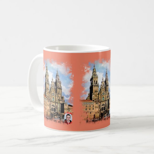 Catedral de Santiago de Compostela Kaffemugg (Framsida vänster)