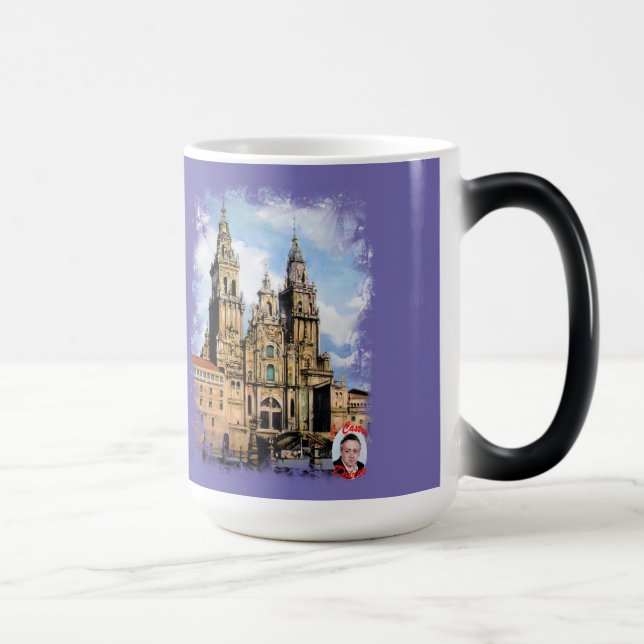Catedral de Santiago de Compostela Magisk Mugg (Höger)