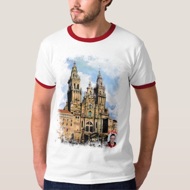 Catedral de Santiago de Compostela T Shirt (Framsida)