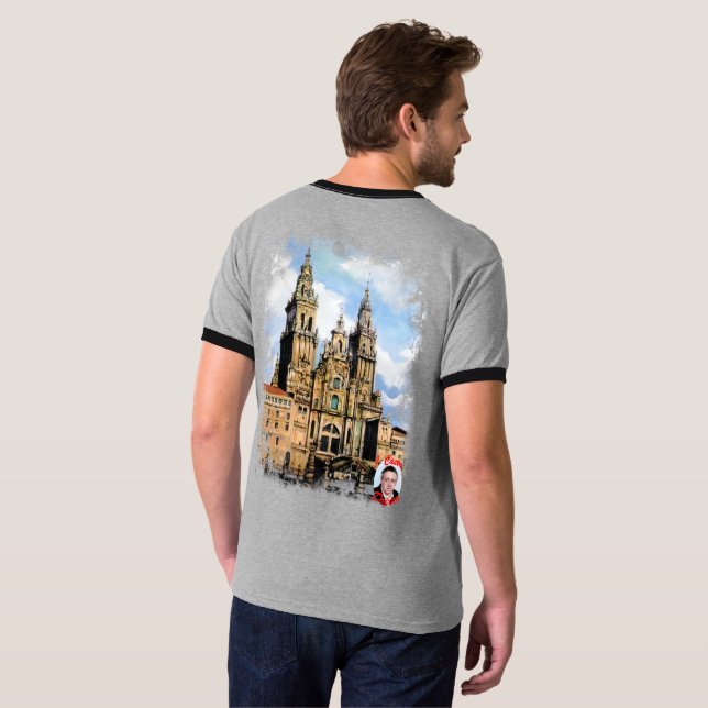 Catedral de Santiago de Compostela T Shirt (Hel baksida)
