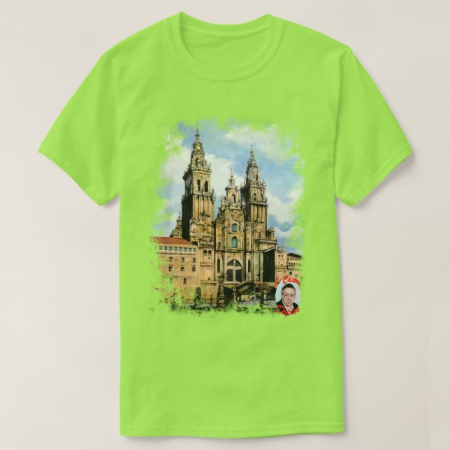 Catedral de Santiago de Compostela T Shirt (Design framsida)