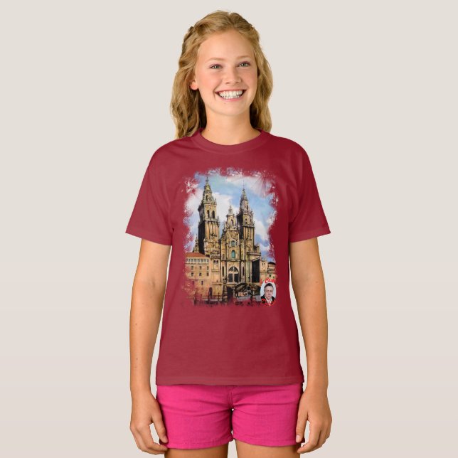 Catedral de Santiago de Compostela T Shirt (Hel framsida)