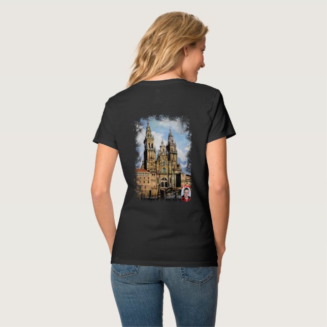 Catedral de Santiago de Compostela T Shirt (Hel baksida)