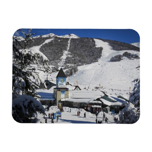 Catedral Ski Resort, Bariloche Argentina Magnet (Horisontell)
