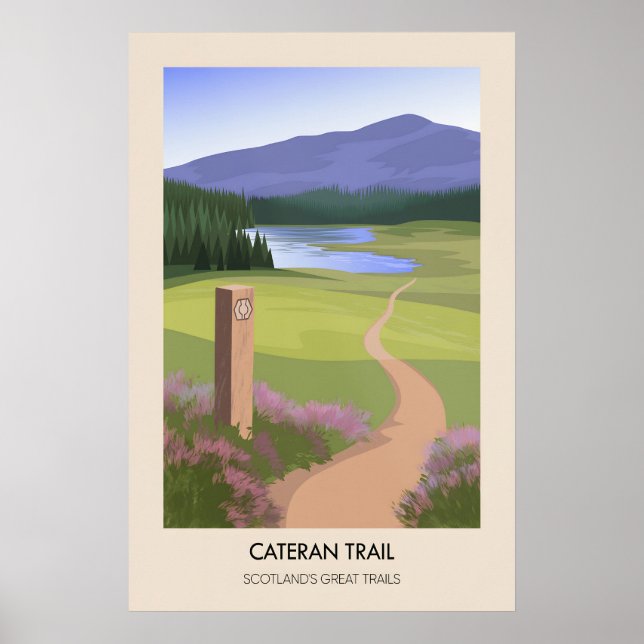 Cateran Trail Scotlands Great Trails Affisch (Framsidan)