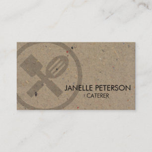 Caterer Catering Mat Visitkort