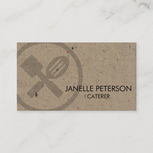 Caterer Catering Mat  Visitkort (Framsida)