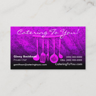 Caterer-/cateringvisitkort Visitkort
