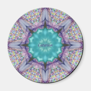 CATERINA ~ MULTIFLORED BLING ~ Kaleidoscope ~ Magnet