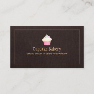 Catering av cupaka Bakery-bakverk Chef Visitkort