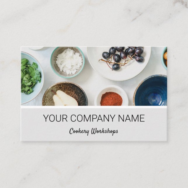 Catering av kokermat visitkort (Framsida)