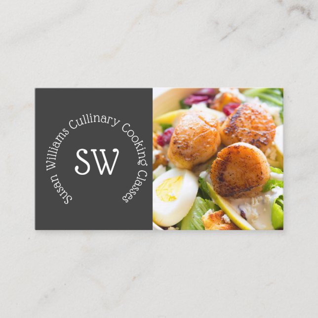 catering av matlagningsklasser för Professionell Visitkort (Framsida)