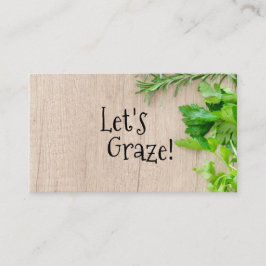 Catering av träskpapp av betespapp visitkort