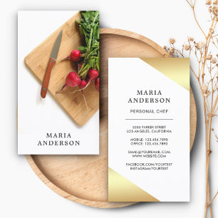 Catering av vegetabiliska Knivar Visitkort