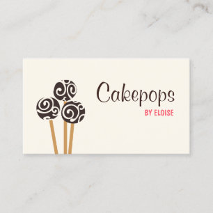 Catering Blockera Cakepops Dessert Cream Visitkort
