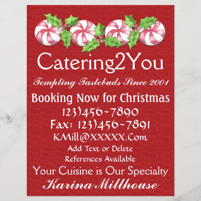 Catering Business Flyer - SRF (Framsidan)