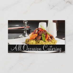 Catering Chef Bröllopsfixaren Food Restaurant Visitkort