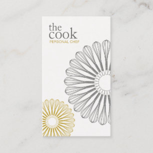 Catering Chef Whisk, Culinary Visitkort