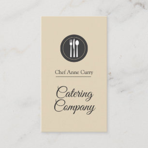 Catering Company Professionell Chef Visitkort