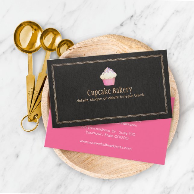Catering Cupkaka Bakery Pastry Chef Visitkort (Skapare uppladdad)