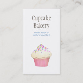 Catering för enkel cupkaka Bakery-bakverk Chef Visitkort