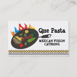 Catering för kastrull för mexicansk matcuisine visitkort