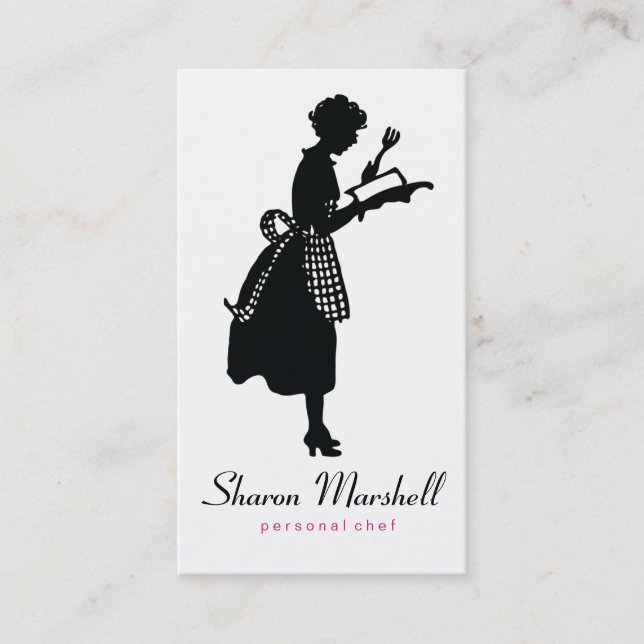 Catering för kock för kock för älskvärd visitkort (Framsida)