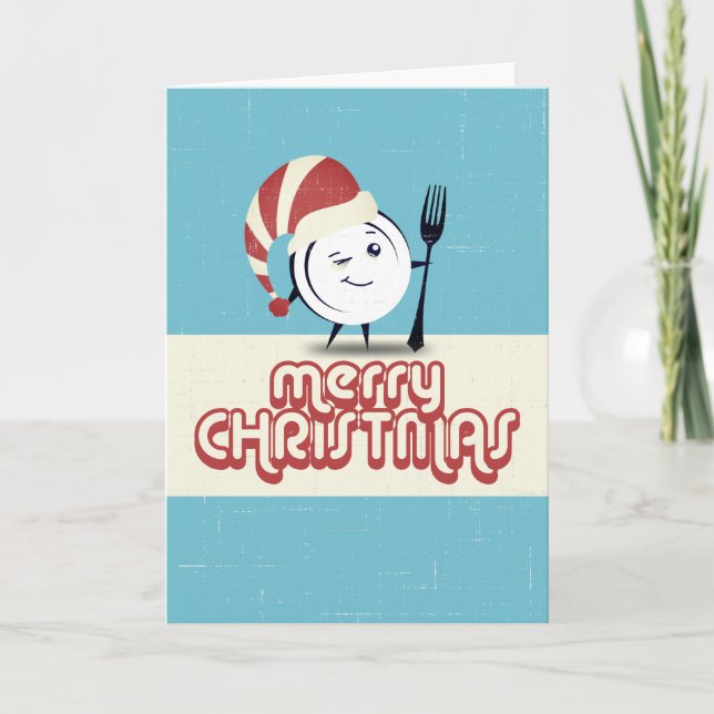 Catering för matsalsrestaurang helgkort (Framsida)