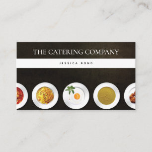 Catering - företag - Professionell för foto Visitkort
